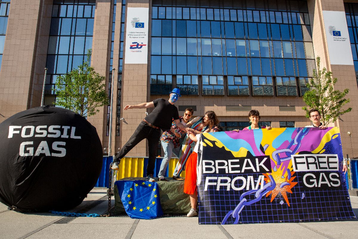    43 / 5.000 Des partenaires manifestent devant le Conseil de l'UE.